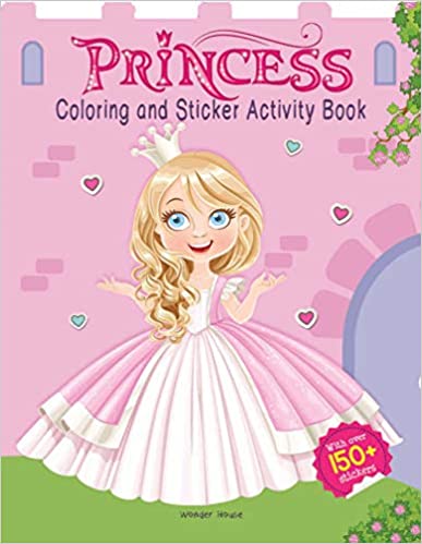 Wonder house Colouring Sticker Activity Book Princess